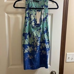 NWT. Cute tie die tank.  Light silky material.